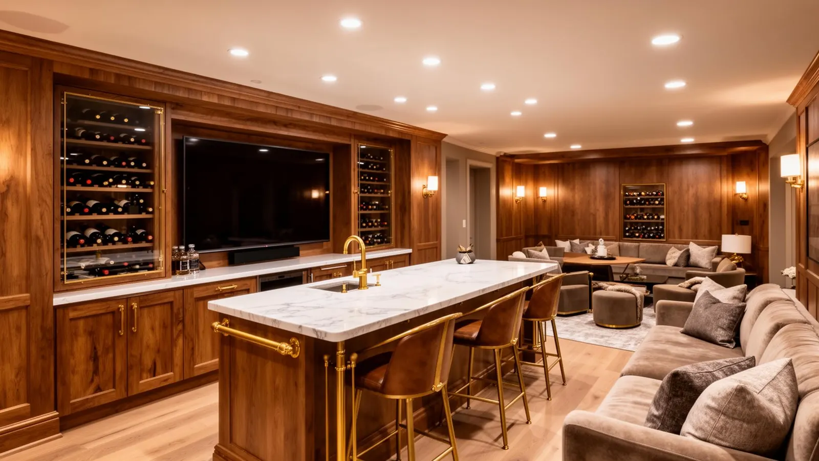 Basement Finishing project by Comfort Creators